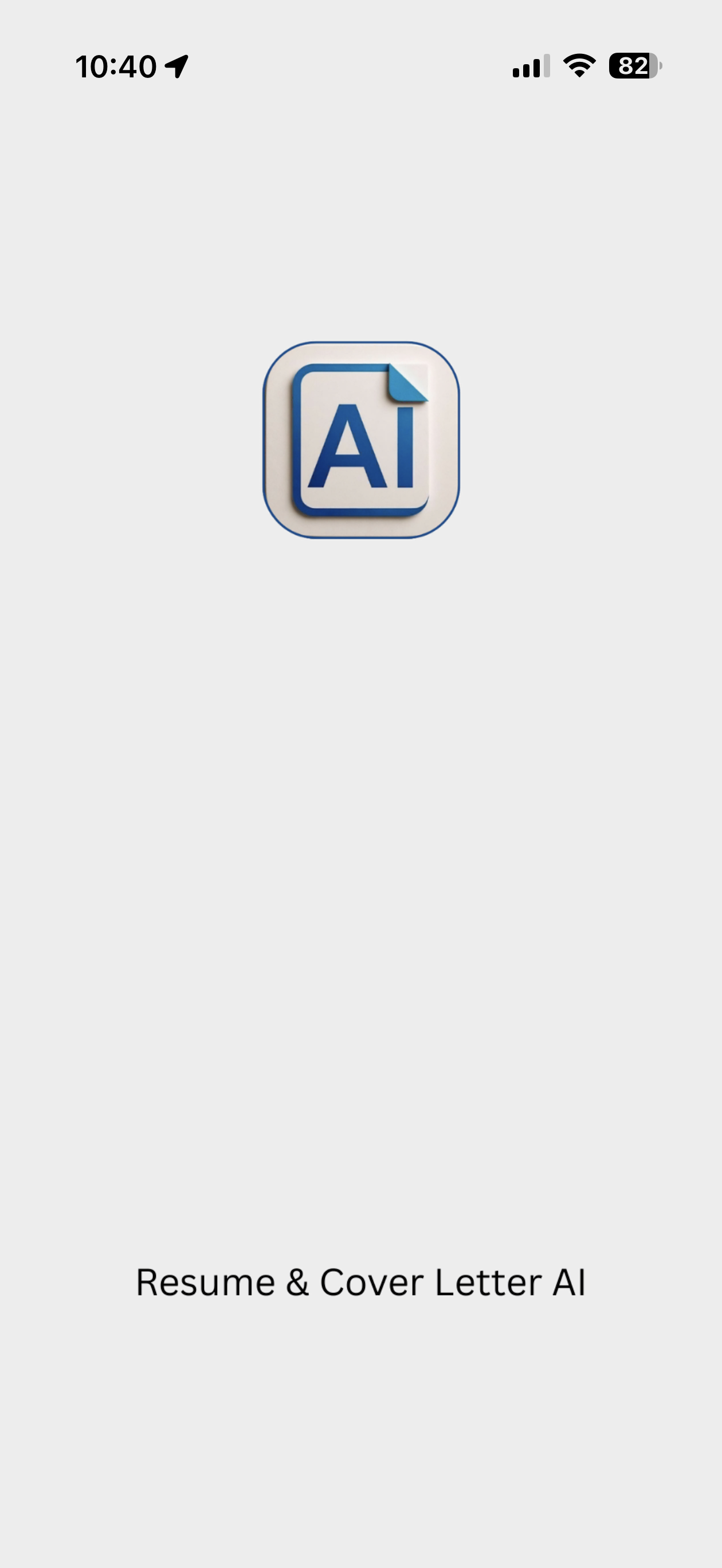 Resume Flow AI app screenshot